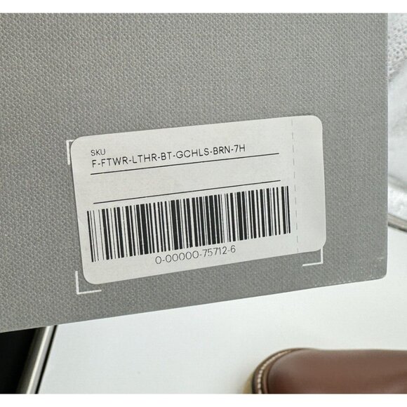 Everlane The Italian Leather Chelsea Boot Tobacco Brown 7.5 Women's Gum Outsole - Picture 10 of 10